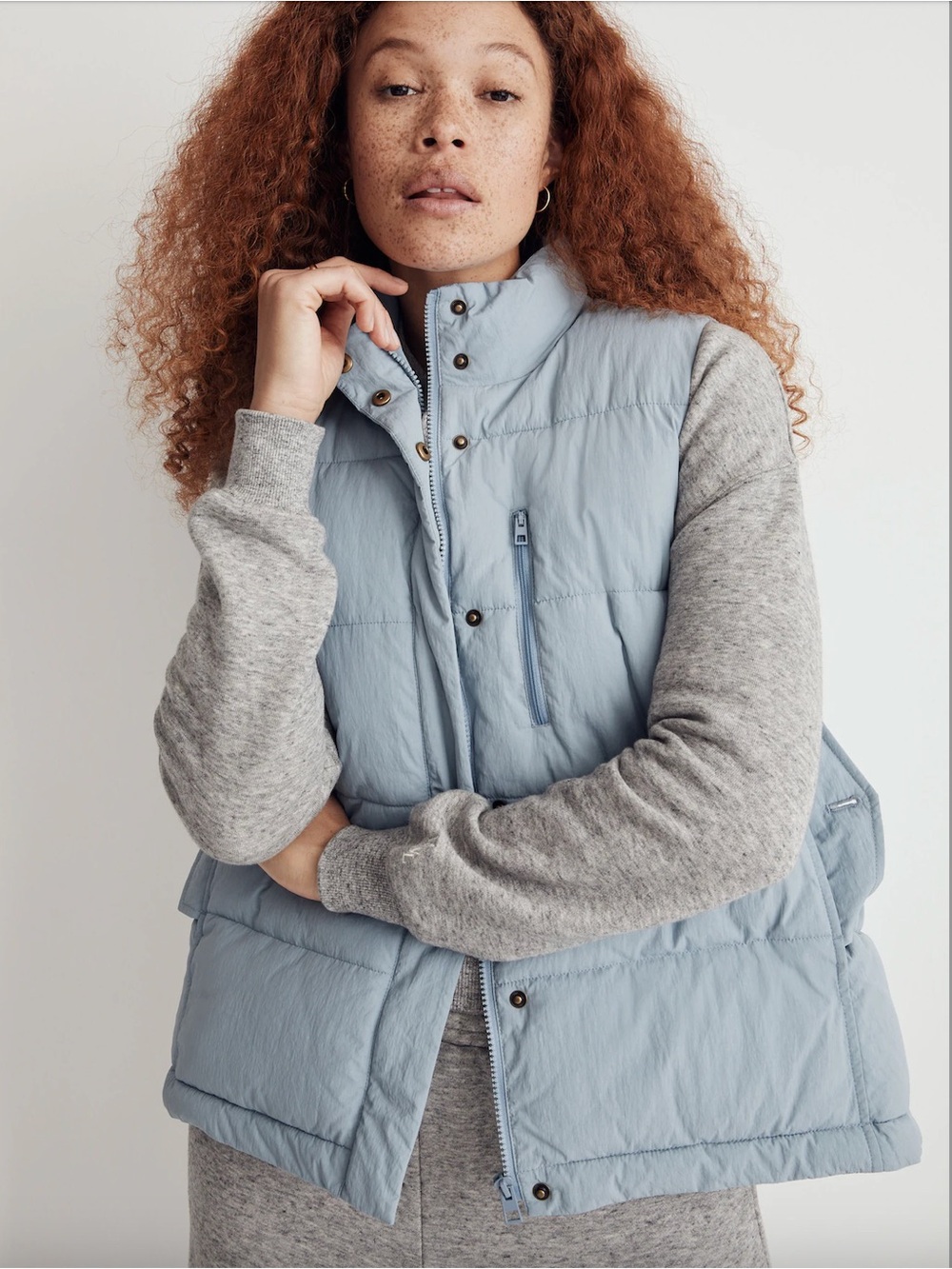 Madewell Textured Nylon Puffer Vest